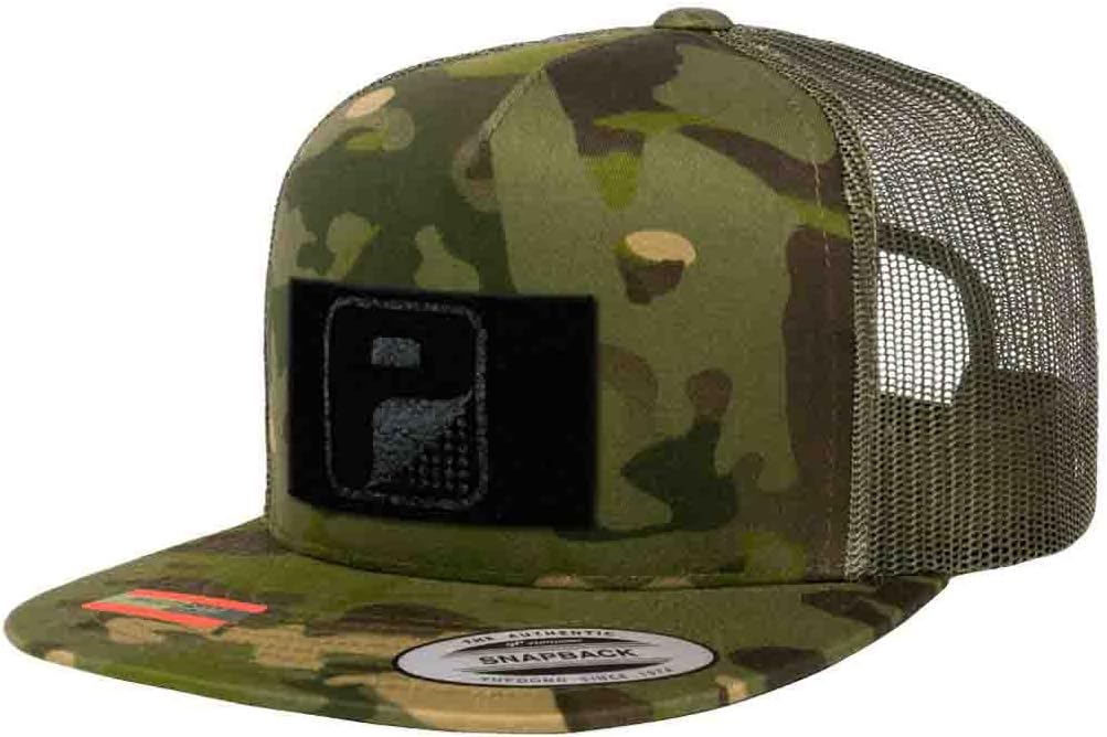 Pull Patch Hat Snapback Trucker Cap Surface to Attach Patches Camo