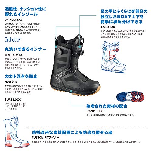国内発送 Focus Dialogue ブーツ スノーボード サロモン Salomon Boa 25 0 29 5cm メンズ ワイド フォーカスボア ダイアログ Wide その他 Meorboston Org