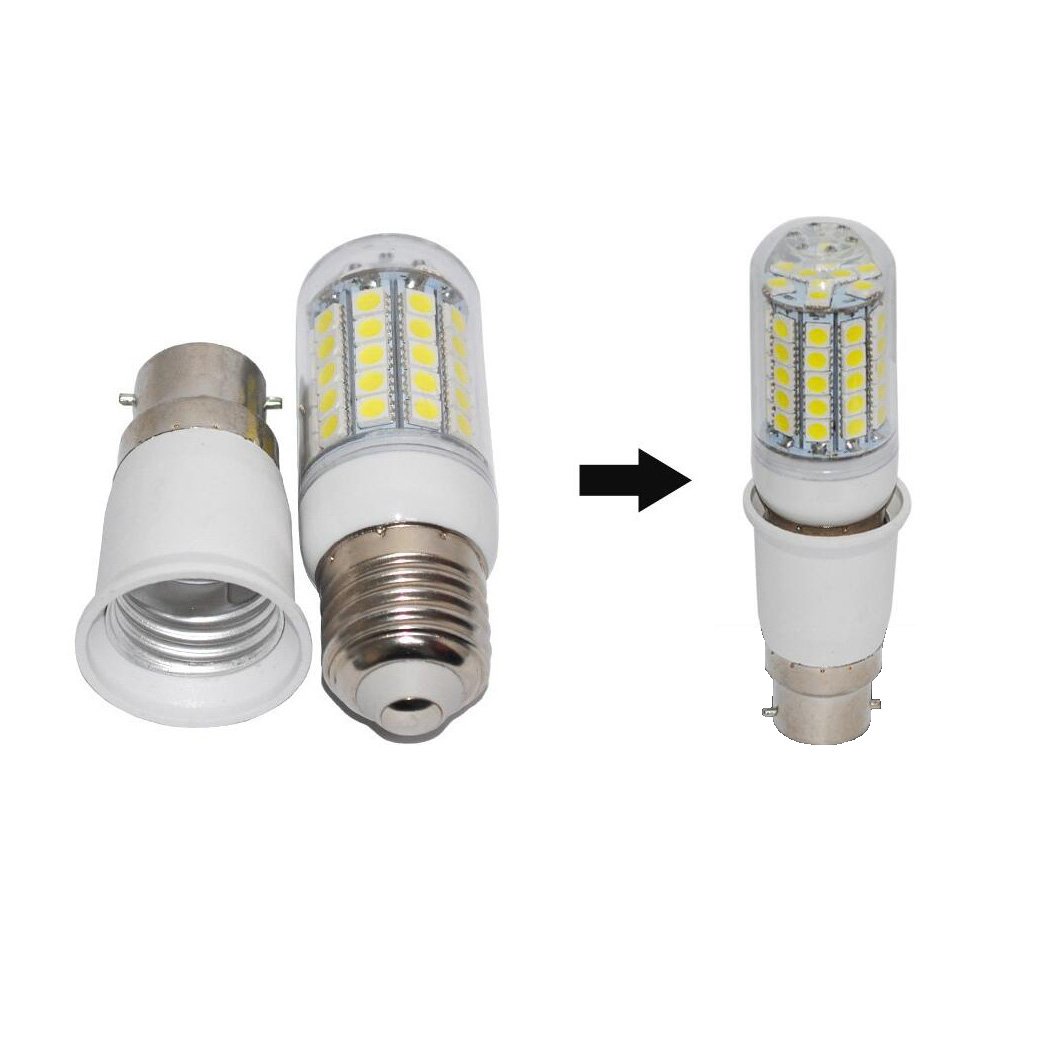 Convertitore Da Attacco E27 A B22, Adattatore Per Attacco Lampadina A Baionetta Portalampada Per Lampadine Ledcfl E A Incandescenza 91587369 - Foto 7