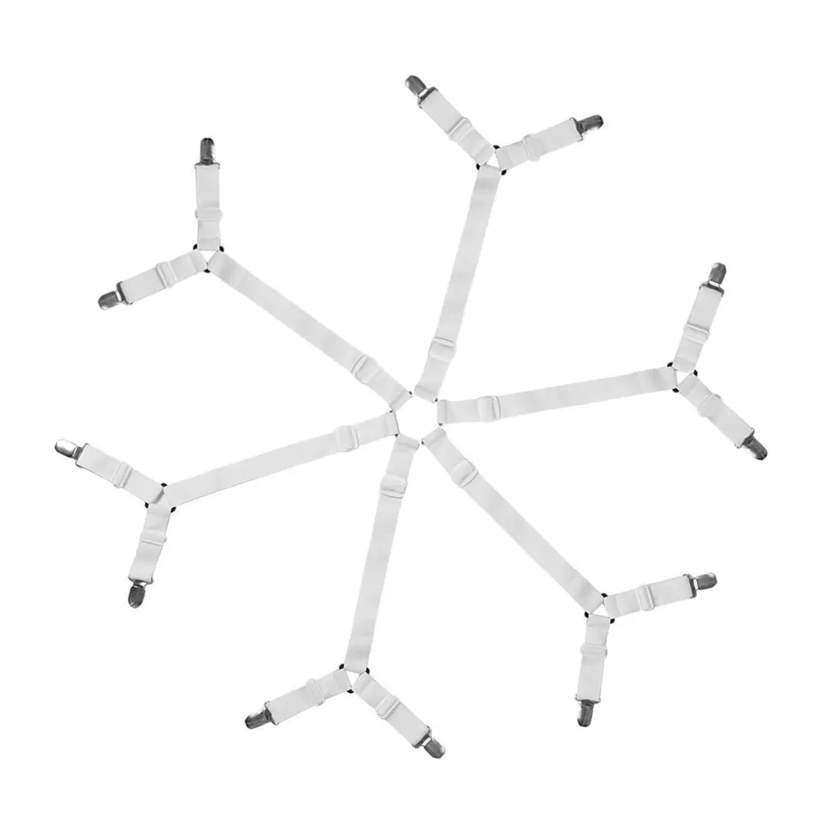 SDIUAKBV Bed Sheet Grippers Belt 12 Clips Adjustable Elastic Bed Sheet Holder Mattress Clip Fasteners Cover Blankets Non-Slip Fixing Strap Grippers For the bedroom