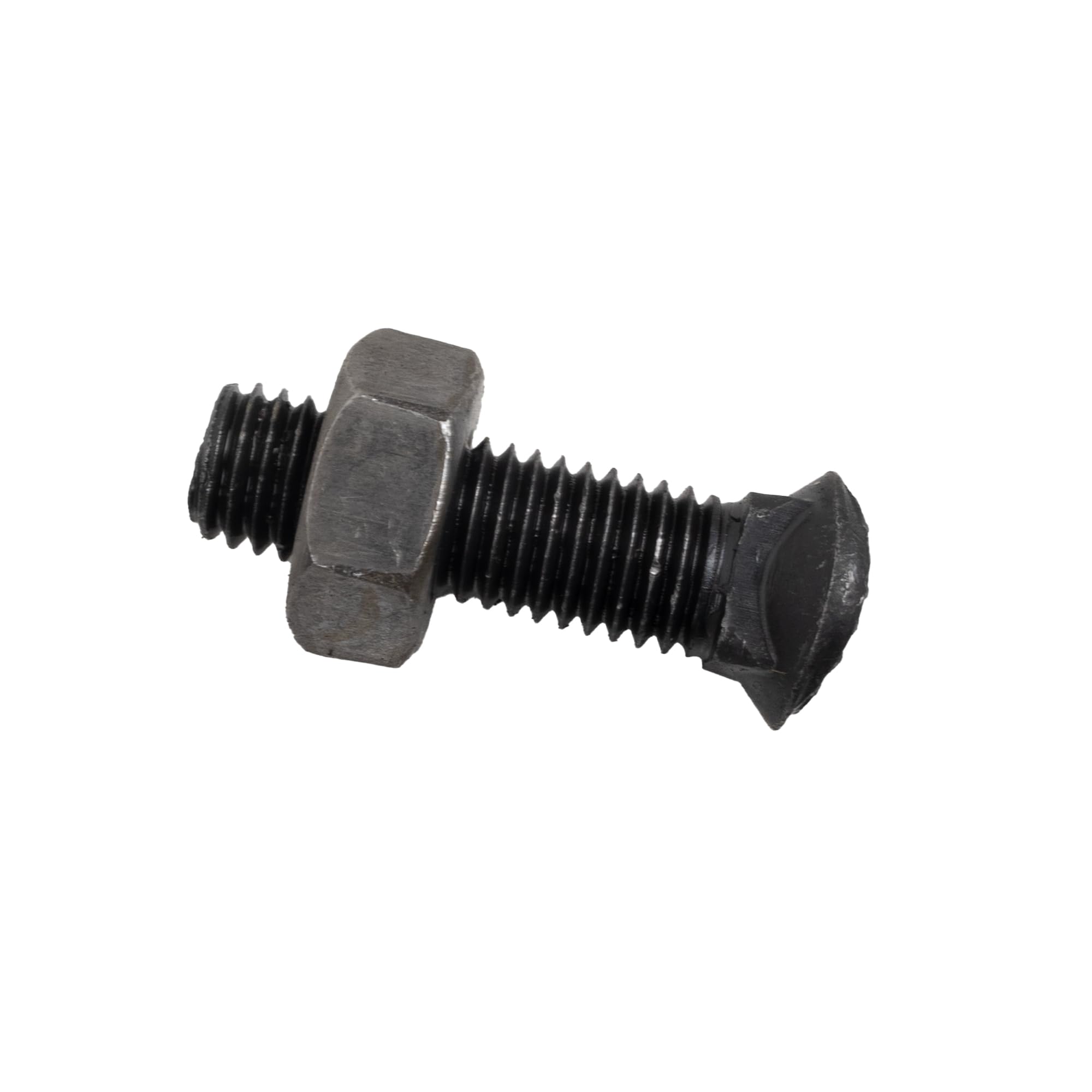 Bullone Testa Ovale M10x38 con Dado Ama Acciaio 8.8