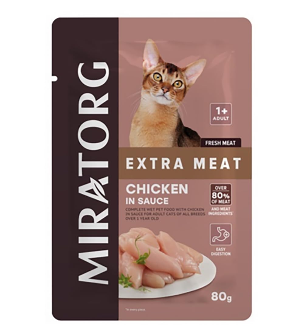 EXTRA MEAT with Chicken in Sauce Cat Wet Food - 80G