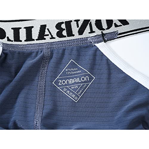 ZONBAILON Men's Sexy Jockstrap Underwear Low Rise Workout G-String Stretchy Athletic Jock Strap Breathable Bulge Pouch Thong4