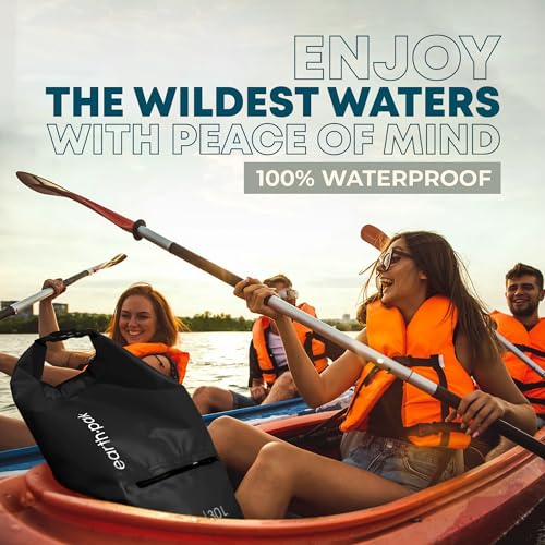 Image of Earth Pak Waterproof Dry Bag with Zippered Pocket - Waterproof Dry Bag Backpack Keeps Gear Dry