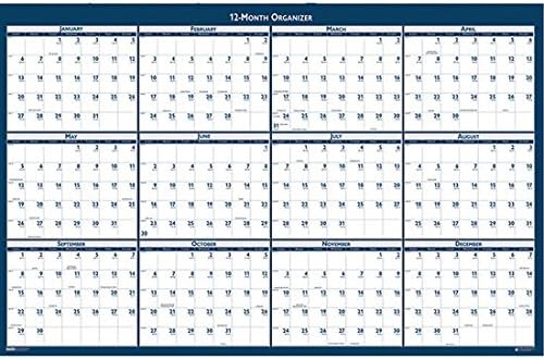 Laminated 24x37 Calendar Year