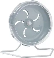 Roda silenciosa para hamster de 20 cm, altura ajustável, antiderrapante, à prova de mastigação, estável para animais de estimação, perfeita para hamsters sírios, ratos anões e exercícios de pequenos
