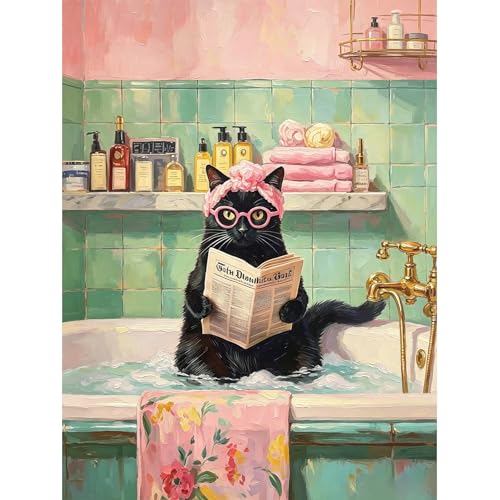 Loisir créatif sans stress : kit peinture diamant chat pour débuter facilement la mosaïque
