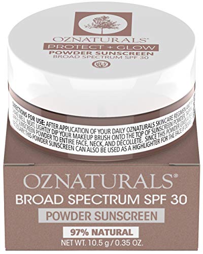 Protect Plus Glow Powder Sunscreen SPF 30 OZNaturals for Unisex 0.35 oz Sunscreen