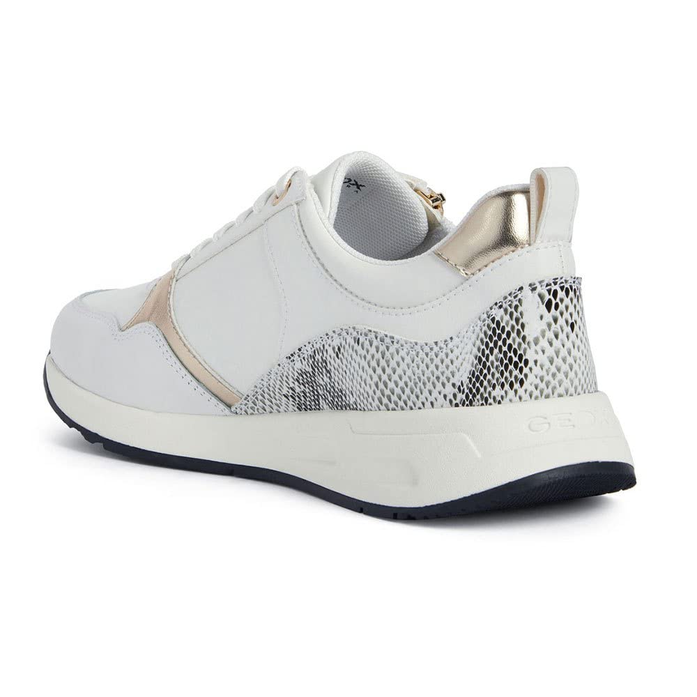 Geox D BULMYA, Scarpe da ginnastica Donna, Sabbia Bianca, 37 EU