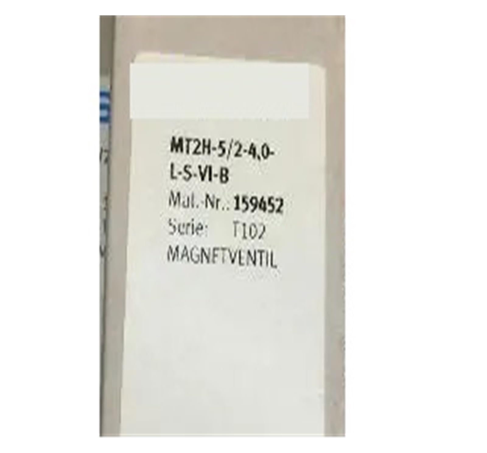 Électrovanne 159452 MT2H-5/2-4,0-LS-VI-B composant de précision mécanique
