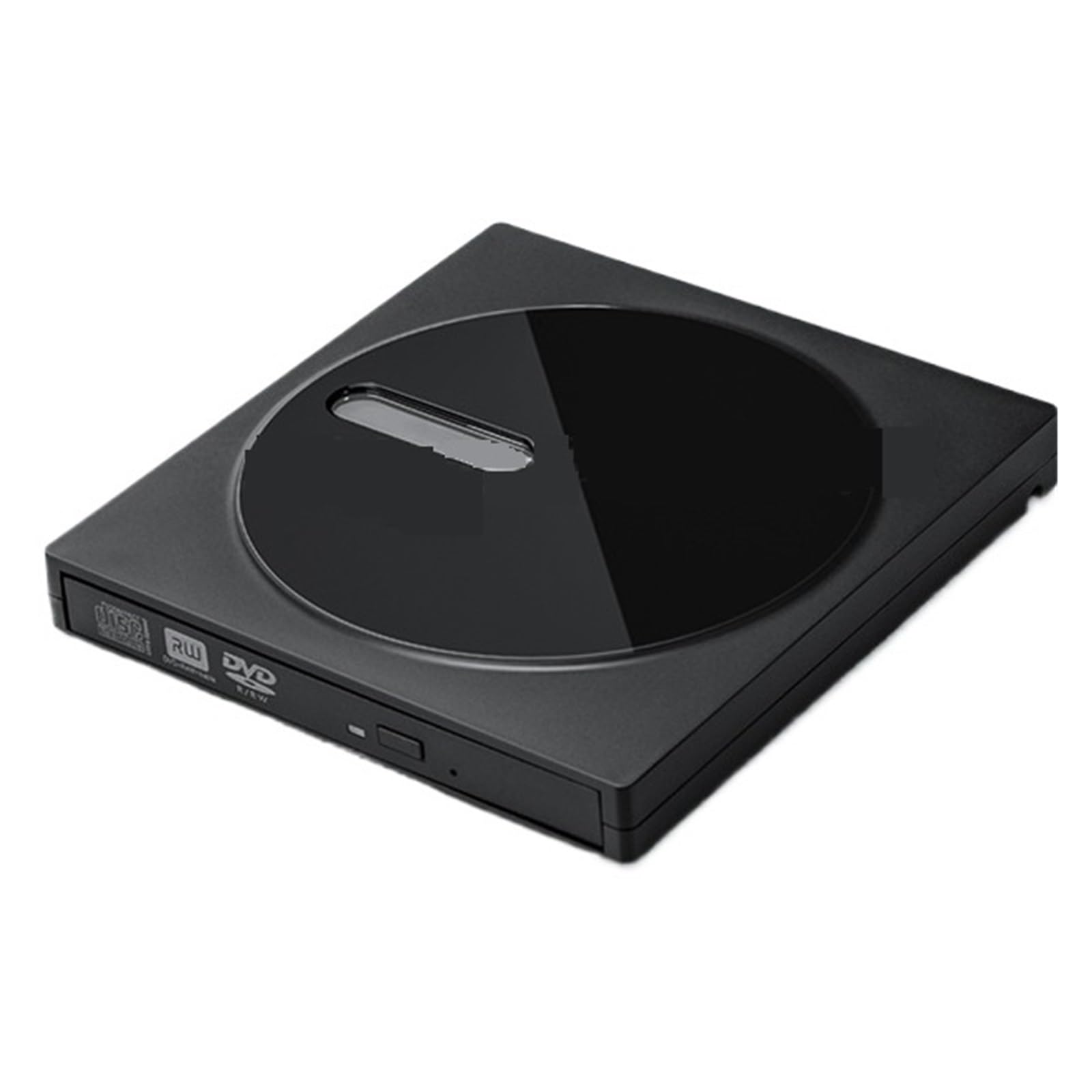 Unidad Óptica Externa USB3.0 con Apariencia De Disco Redondo Negro, Grabadora De DVD For Ordenador Portátil, Unidad De Grabación De DVD Móvil Universal