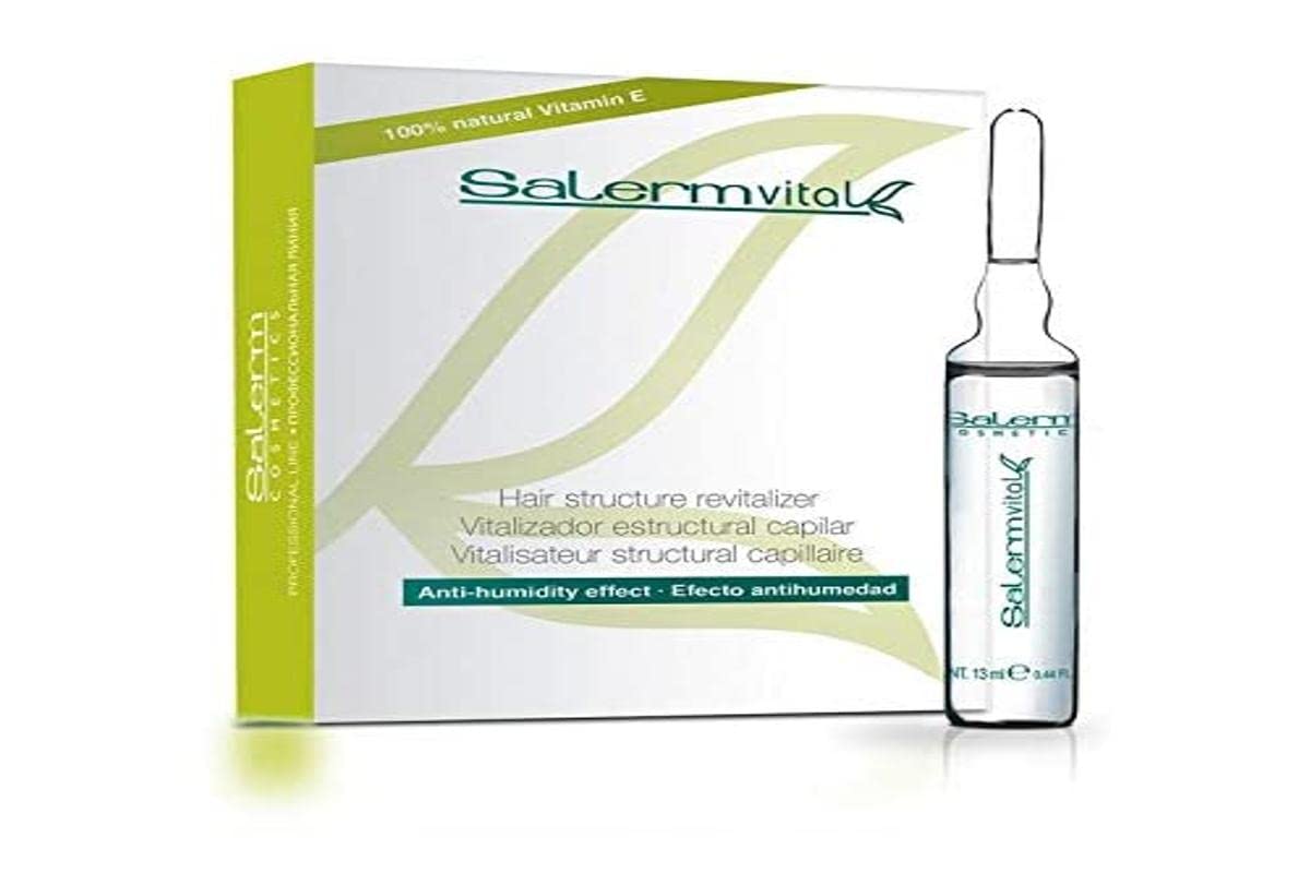 Salerm Vital Vitalizador Estructural Capilar 4x13ml (Antihumedad), Único, Estándar