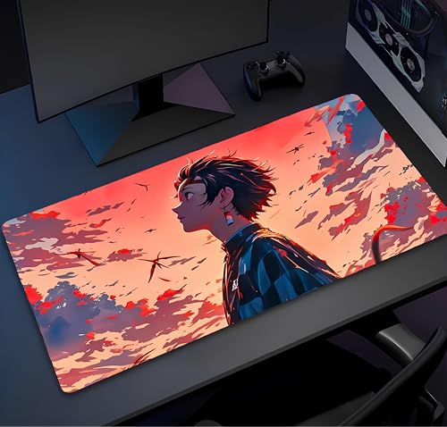 Image of Anime fearturing Large Gaming Mouse Pad, Extended Desktop Mat, 58 x 28 cm. (DS 4)