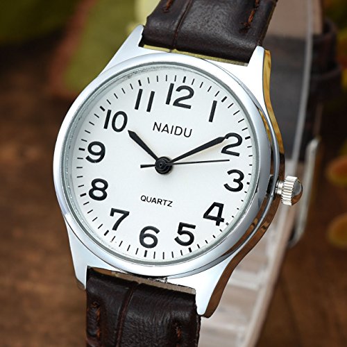 Manifo GGUS01188 Women’S Classical Arabic Numerals Analog Quartz Wrist Watch, 3 Atm Water Resistant， Coffee thumb #1