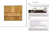 Dollhouse Miniature Cedar Rectangle Shingles 140 pack