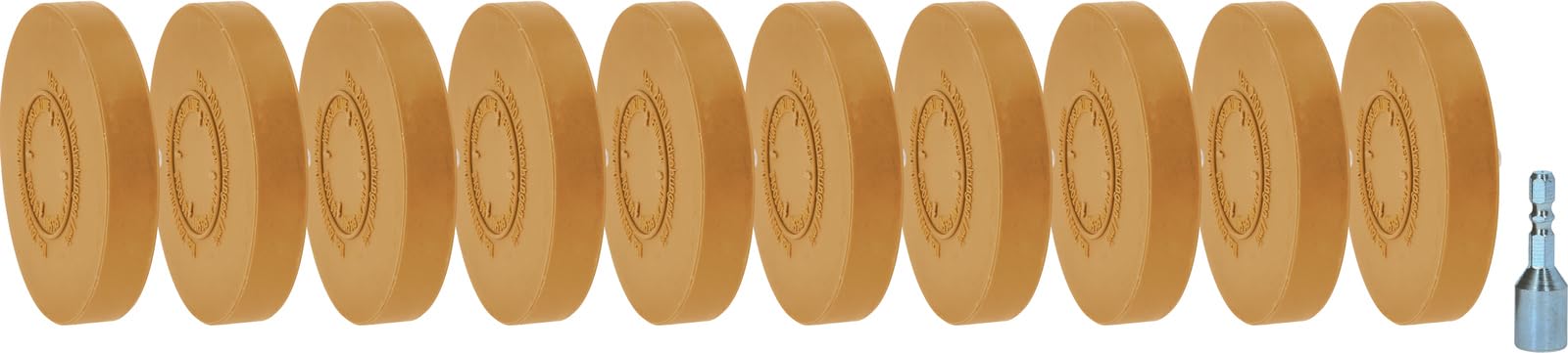 KS Tools 515.5486 Gummi-Radierteller, 88mm, 10er Pack