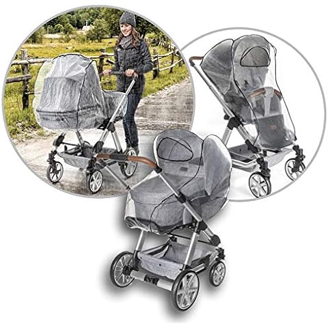 Reer RainCover Classic Regenschutz für Kombi-Kinderwagen, 1er Pack Cover