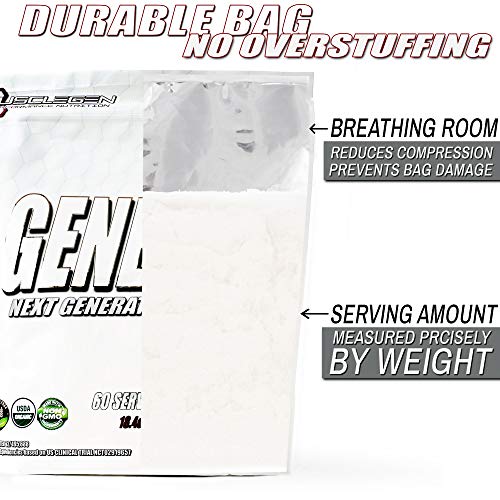 GENEPRO Protein: 60 Servings, Premium Protein for Absorption, Muscle Growth and Mix-Ability - Thumbnail 3