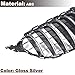 MCARCAR KIT Front Grill Grille for Mercedes Benz C‑Class W205 Pre‑Facelift 2015-2018 Kidney Hood Grille Cover (models without camera)