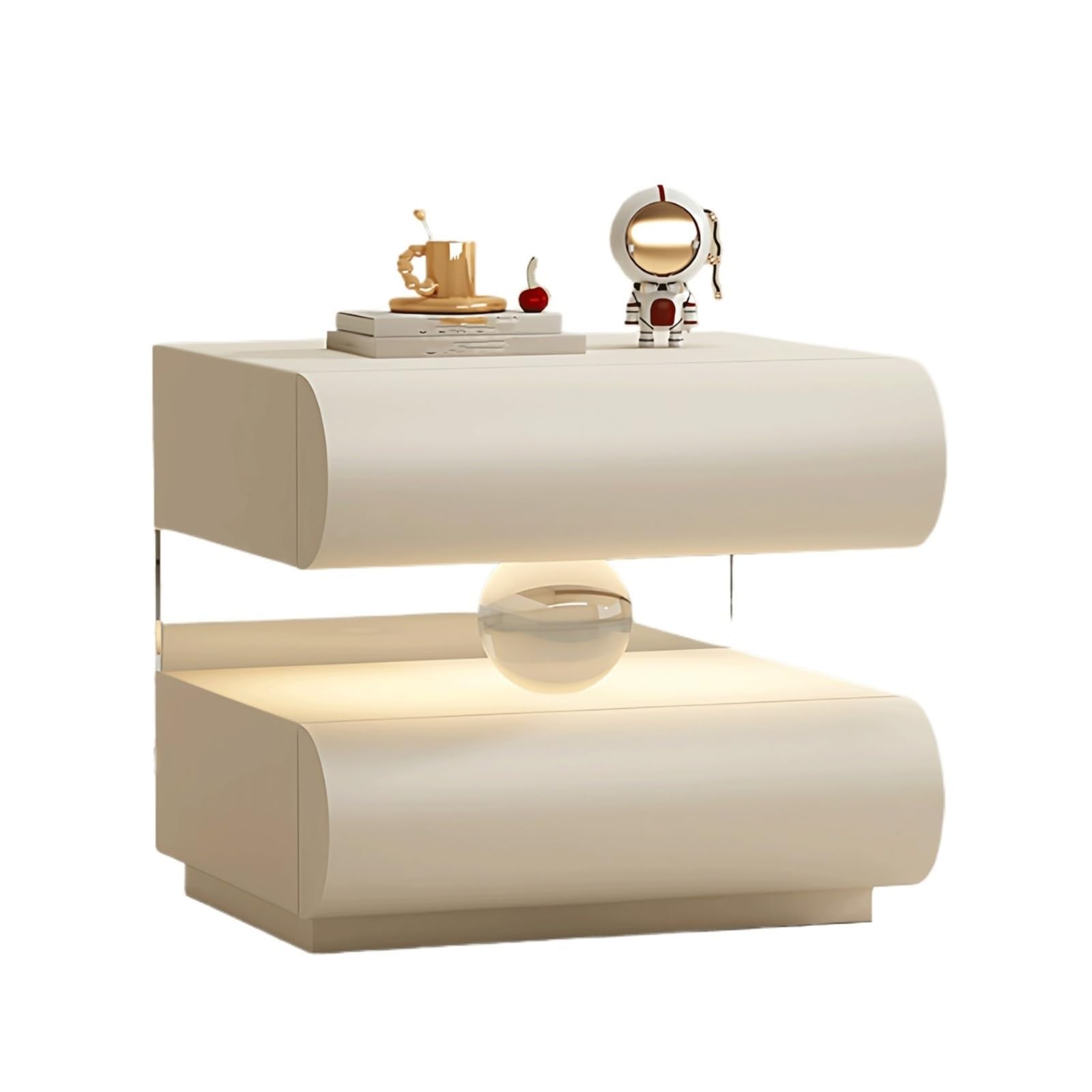 Table de chevet petit modèle blanc cassé table d'appoint salon