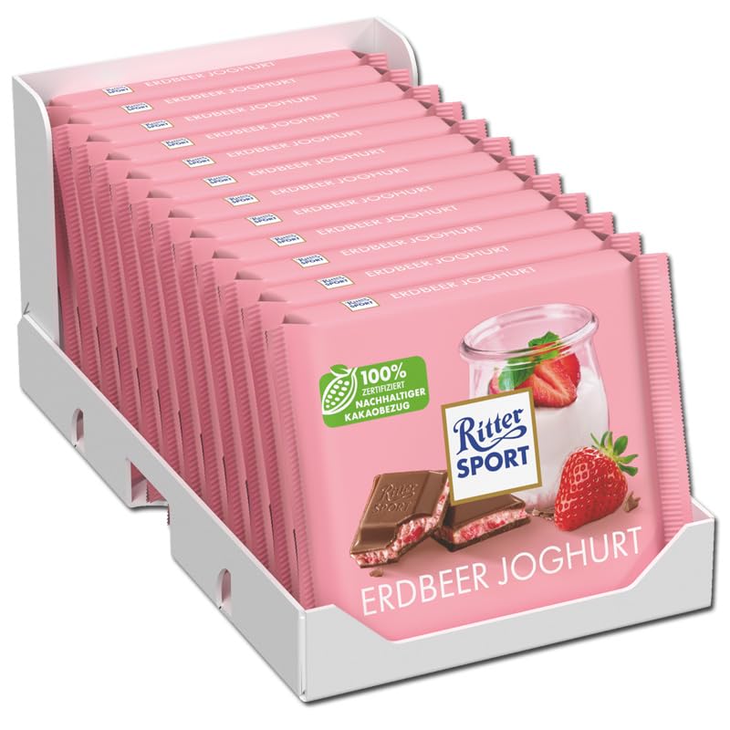 Ritter Sport - Strawberry Yogurt - 12x 100g