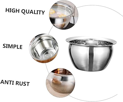 Miniatura 3 de DOITOOL Recipientes grandes para alimentos de acero inoxidable, recipiente grande para alimentos, olla de cocina de inducción de cocina, olla de