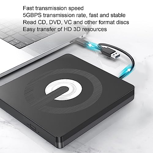 Unidad DVD externa portátil USB 3.0 y Type-C miniatura 6