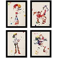 Nacnic - Set 4 Láminas Acuarela Toy Story - Woddy, Buzz