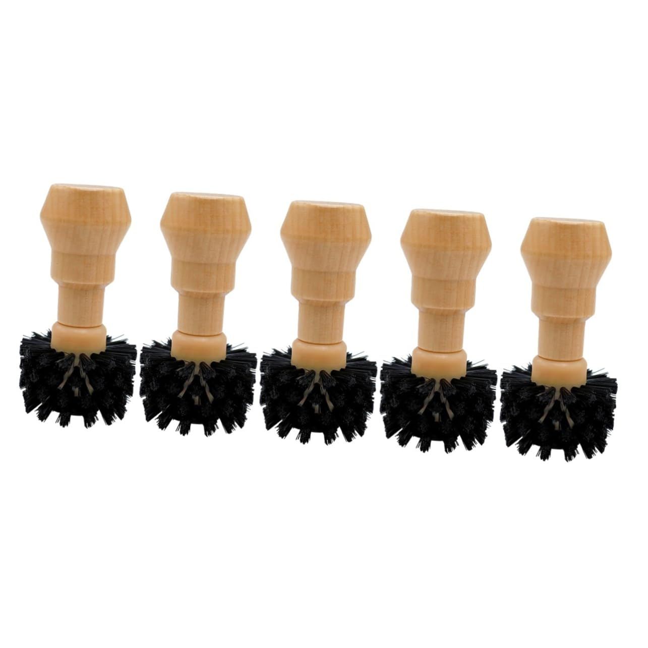PRETYZOOM 5 Piezas Cepillo De Limpieza Para Cafeteras Maquina De Cafe Concentrado De Café Limpiador De Maquinas De Espresso Cepillo Limpiador De Máquina De Espresso Limpiador De Café Madera