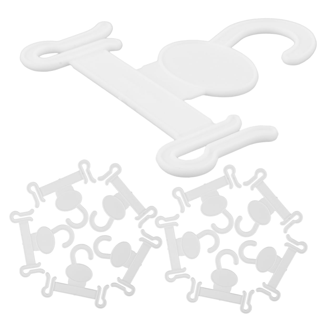 GLEAVI 30pcs Plastic Shoe Hangers for Slipper Storage and Display White Over The Door Organizers Easy Install Shoe Rack for Efficient Space Management and Tidy Home