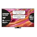 Samsung Smart TV 98'' QE98QN90FATXZT Neo QLED 4K Mini LED, NQ4 AI Gen3 Processor, Glare Free, Motion Xcelerator 165Hz, Dolby Atmos & OTS+, NeoSlim Design, 2025