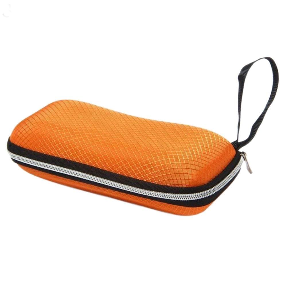 Jiacheng29 Portable Zipper Rectangle Grid Sunglasses Case Hard Eyewear Glasses Storage Box