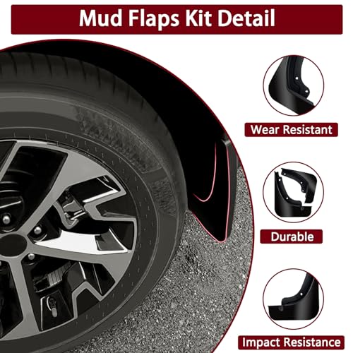 Image of Mud Flaps Kit for 2024 Hyundai Sonata Mud Splash Guard Fender Front and Rear 4-PC Set by TOPGRIL