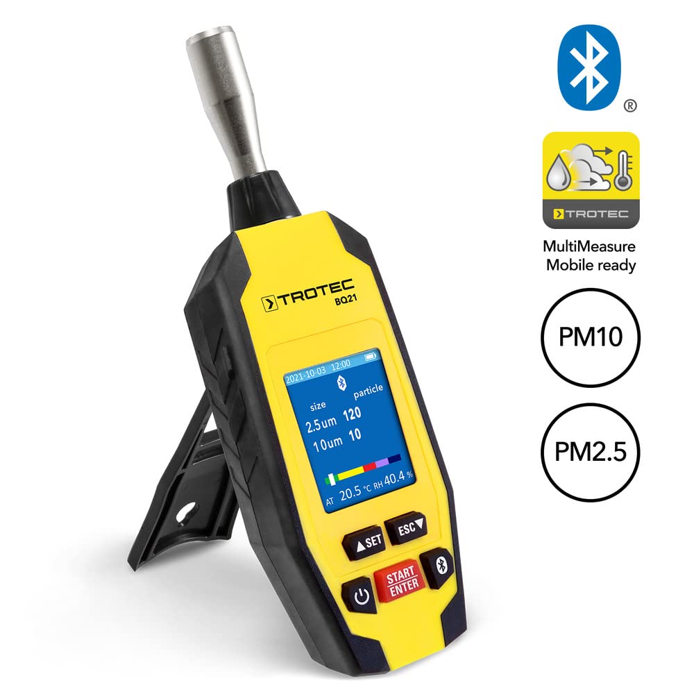 TROTEC BQ21 contador de partículas Bluetooth para calidad del aire