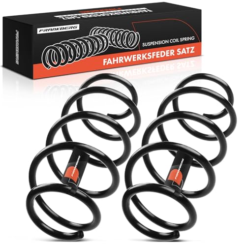 Frankberg 2x Coil Spring Front axle Compatible with Polo 9N 1.4 16V Hatchback 2001-2009 Replace# 6Q0411105S