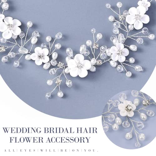 CareHabi Accessorio per capelli da sposa con