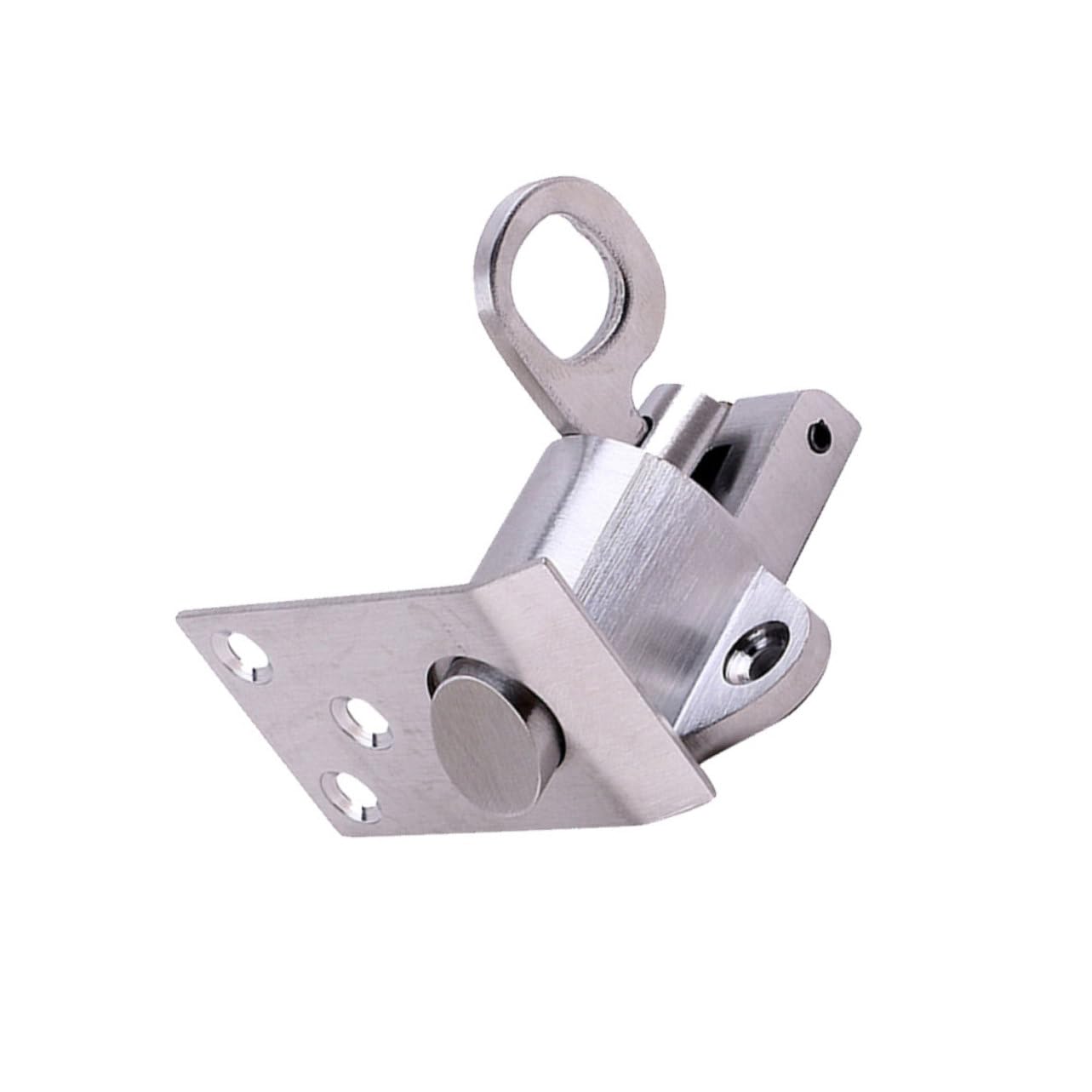 Mipcase 2 Pezzi bullone di sicurezza della porta acciaio inox serratura door lock bullone della molla della porta catenaccio della porta blocco di sicurezza delle porte Silver