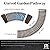 FayuuGem 8FT Wooden Garden Pathway, 17" W Roll Curved Outdoor Walkway?Weather-Resistant Non-Slip Hardwood Walkway Pavers for Garden, Backyard, Beach, Wedding Party Pathways (Brown)