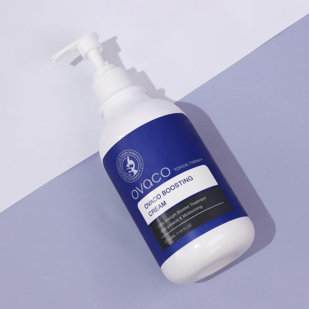 Ovaco Crème Corps Raffermissante RF 520 ml | Acide hyaluronique, Ginseng et extrait d'avoine, Texture légère, Absorption rapide