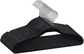 Kit 50 Cabides de Veludo 360° Antideslizante Kit Cabide para Roupas Camiseta Calça