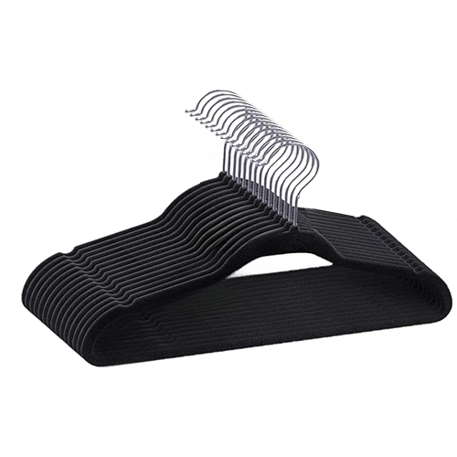 Kit 30 Cabides de Veludo 360° Antideslizante Kit Cabide para Roupas Camiseta Calça