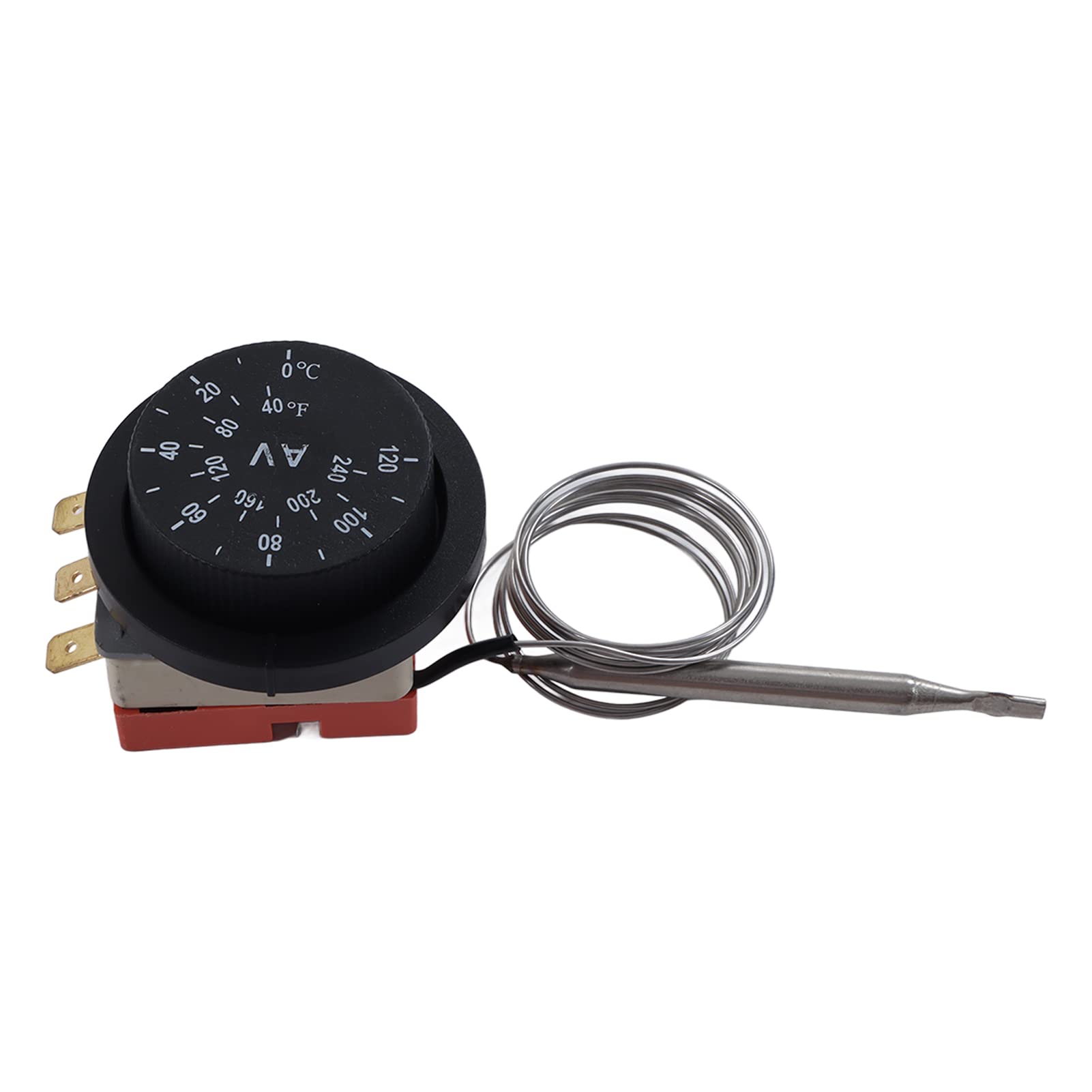 Set Termostato Ventola Elettrica Regolabile per Radiatore con 21 Parti Kit Cavo relè di Controllo Robusto per Camion Auto 12V