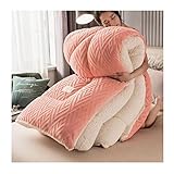 REMPLISSAGE DE QUALITÉ: Coton de soie à plumes entières super doux. bonne élasticité, volume élevé, doux et respirant. Empêche efficacement l'intrusion d'air froid, chauffe rapidement et garde au chaud. Absorption d'humidité, cycle thermique, maintien de la température constante. les couvertures d'hiver vous offrent une chaleur durable tout au long de l'hiver