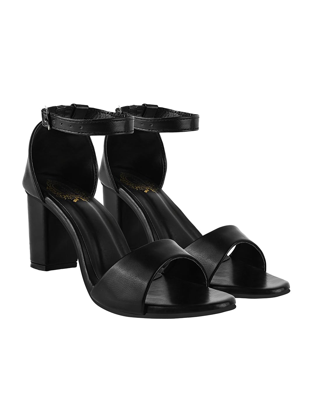 Shoetopia Stylish Ankle Strap Black Block Heeled Sandals For Women & Girls /UK8 (B0CBMS4TG1) Amazon Price History, Amazon Price Tracker