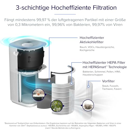 Luftreiniger Levoit HEPA für Büro und Raucherzimmer