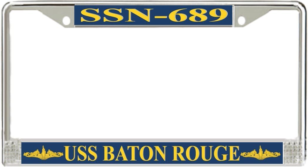 MilitaryBest USS Baton Rouge SSN-689 Officer License Plate Frame