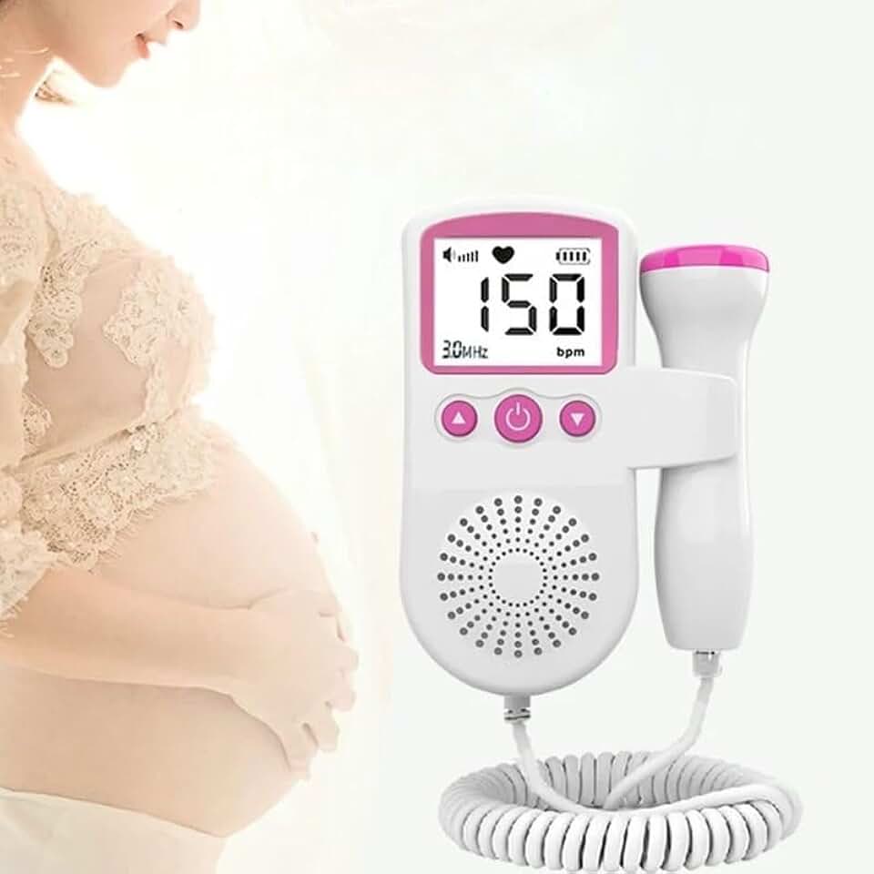 Aparelho Pré-Natal Portátil para Gestantes com Display LCD e Alto-Falante – Experiência de Escuta e Conexão Emocional com o Bebê