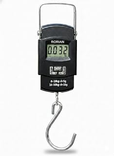 RORIAN Electric Portable Digital Hanging Scale – 110lb/50kg High Precision Portable Hook Scale with Backlit LCD for Travel... Price In India