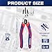 WORKPRO 2-in-1 Diagonal Cutting Pliers with Wire Stripper, 7.5 Inch CRV Steel Wire Cutters with Comfort Grip Handles, Heavy Duty Side-Cutting Pliers for Electricians and Homes, Christmas Gift