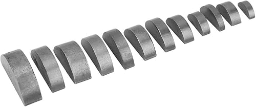 Miniatura 6 de ViaGasaFamido Kit surtido de llaves Woodruff de diferentes tamaños, combinaciones de llaves semicirculares, cinturón de cuero, manivela, kit surtido